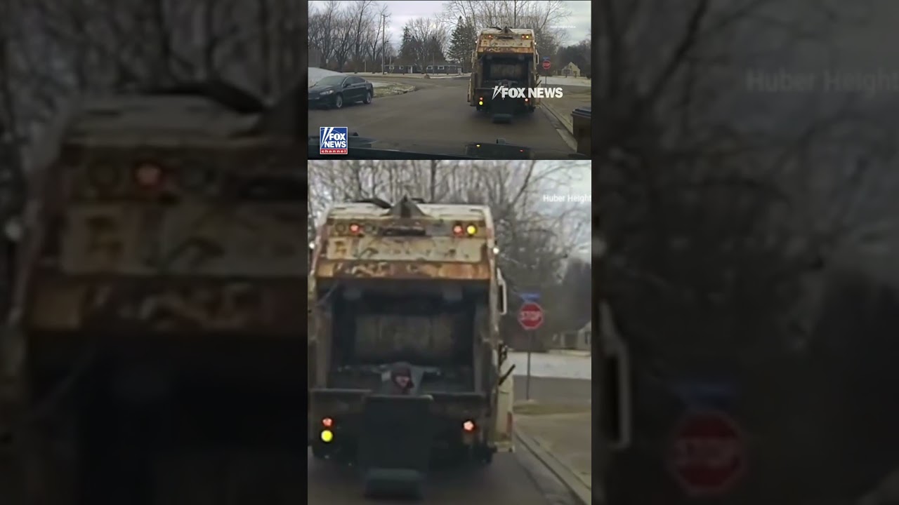 SEE IT: Sanitation worker finds suspect hiding in trash can #foxnews #news #shorts #viral