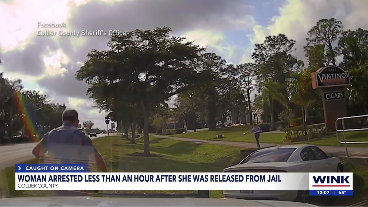 Collier woman arrested less than an hour after being released from jail