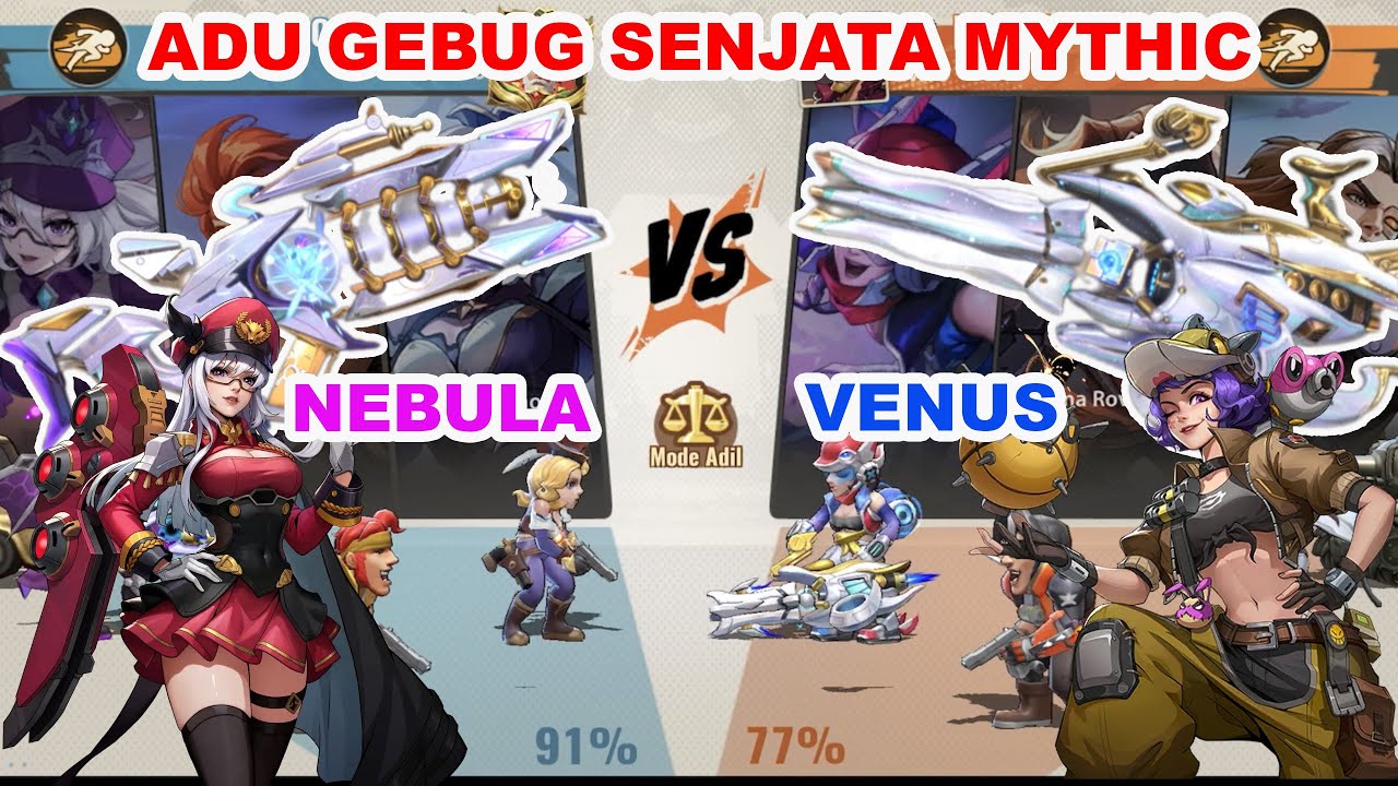 TEST ADU GEBUG SENJATA MYTHIC NEBULA VS VENUS BARENG @mr.mayday METAL SLUG AWAKENING