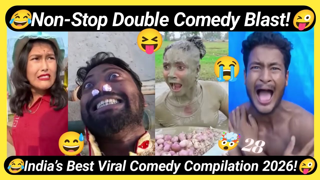 😂 Non-Stop Funny Clips Marathon 😜 | Try Not To Laugh | Full Comedy Marathon | Viral Moments 2026 