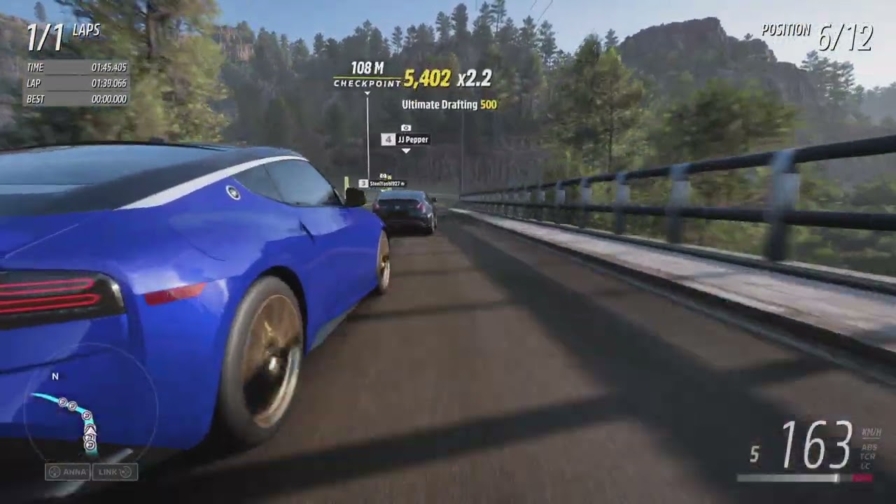 Miata close race until...