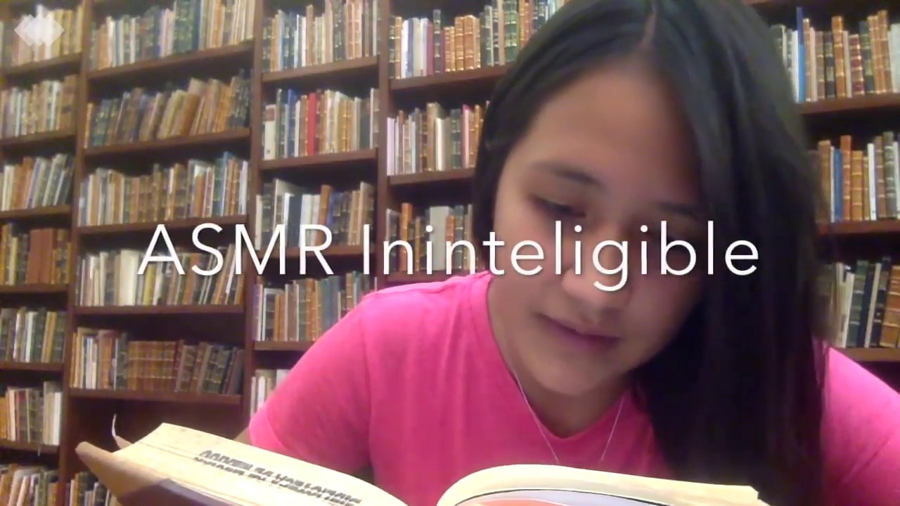 ASMR LECTURA INAUDIBLE EN LA BIBLIOTECA 📚 SUSURROS ~ASMRILYN
