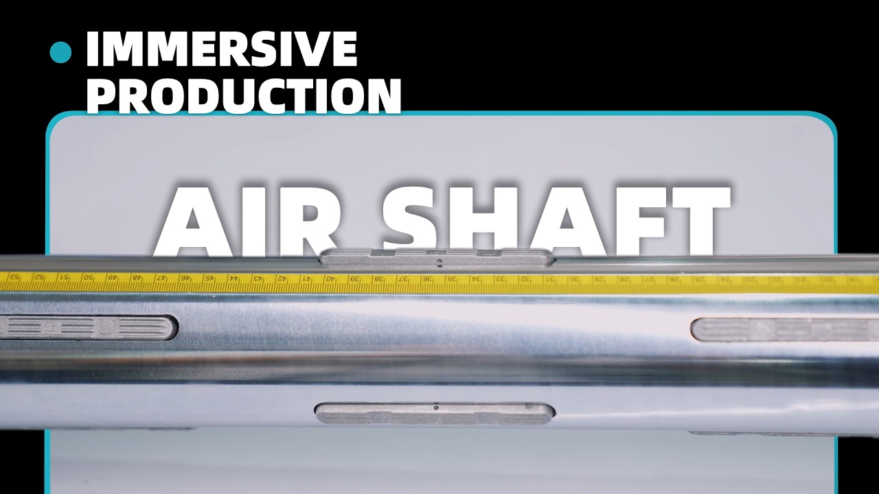 The manufacturing process of air shafts.