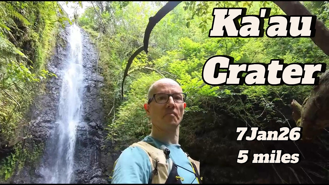 Ran Into a not-so-hidden Hawaiian Crater - Through Jungle and Waterfalls, Oahu Honolulu Ka'au Crater