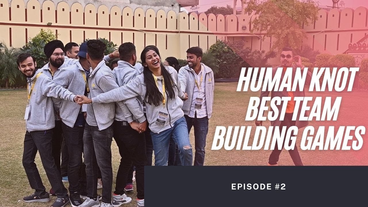 Human knot game for team building/ Best human knot activity for corporate office/Skill human knot