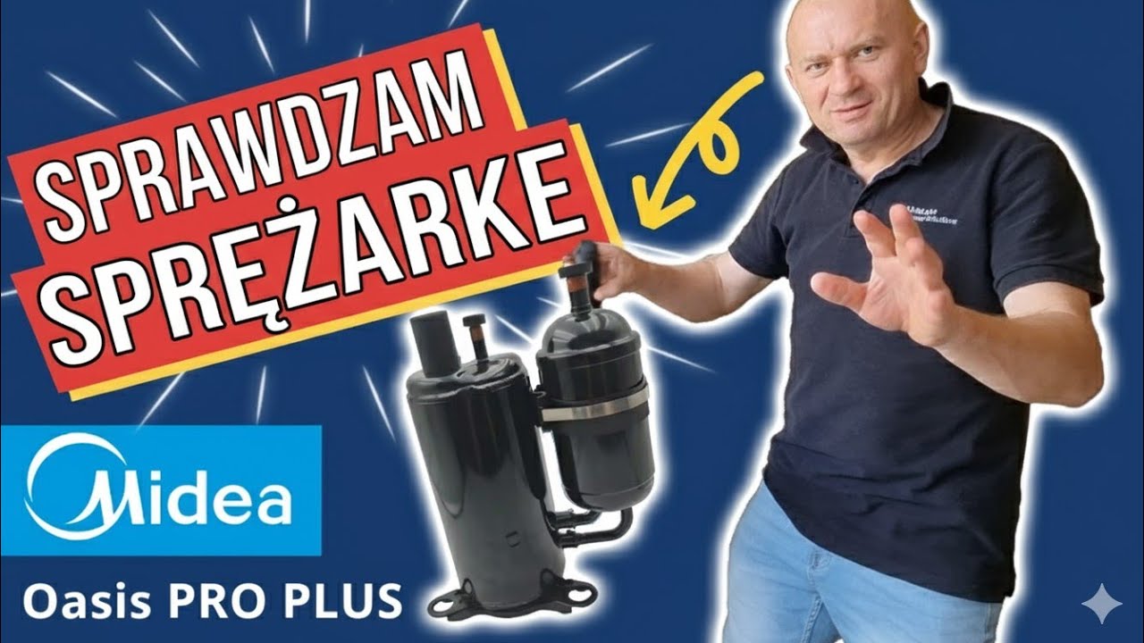 SPRAWDZAM SPRĘŻARKĘ Midea Oasis PRO PLUS #wodklim #midea #klimatyzacjaTV