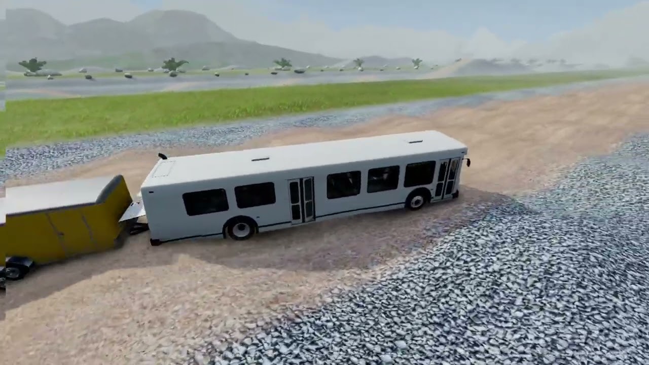 Bus heavy duty road crash #beamngdrive