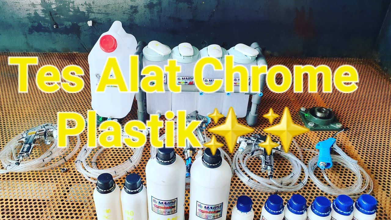 Pengetesan Alat Chrome Spray, Chrome Plastik sebelum dikirim ke pelanggan