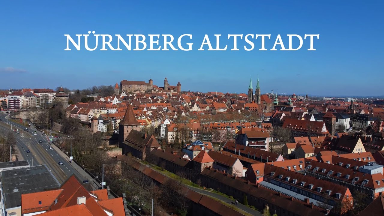 Nürnberg Altstadt, Germany by drone [4K]