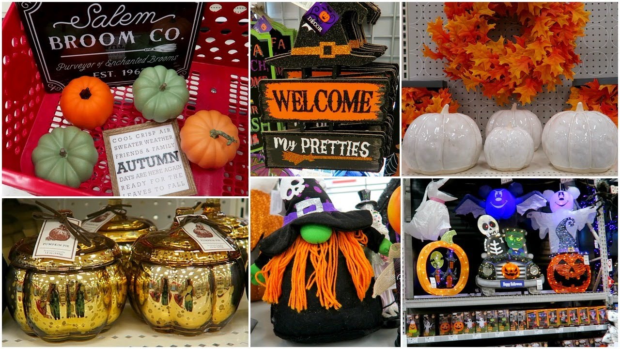 FALL DECOR + HALLOWEEN DECOR SHOP WITH ME AT TARGET, BURLINGTON, DOLLAR TREE, LOWES