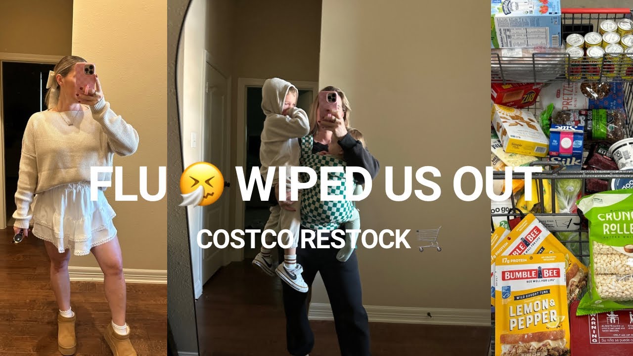 VLOGMAS DAY 1 🌲| Costco Restock After the Flu Wiped Out Our Whole House 🤧🛒