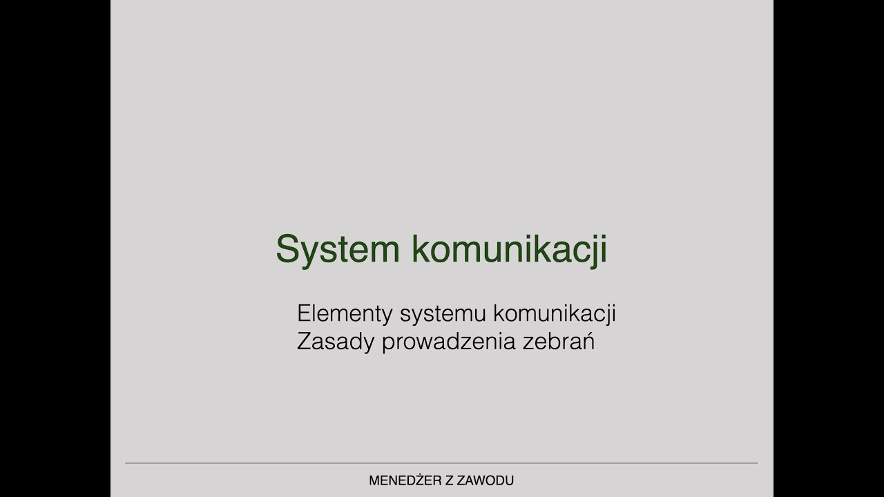 19 System komunikacji