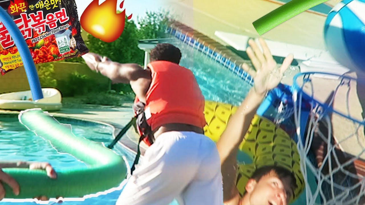 OUTDOOR MINI HOOP OBSTACLE SKILL CHALLENGE! *ALMOST DROWNED**(GONE WRONG) FORFEIT W/ TD & Mal