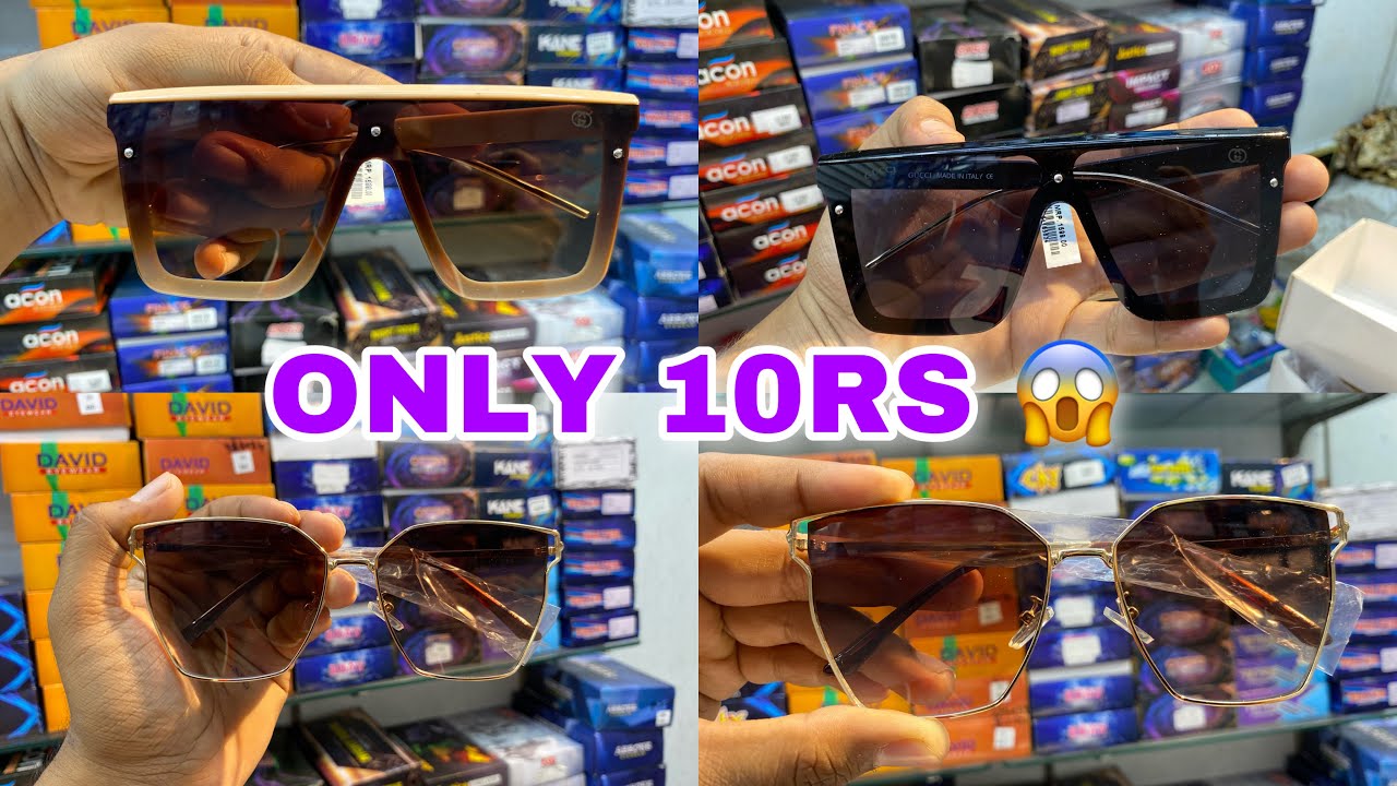 Imported Sunglasses & Goggles ||Sunglasses Wholesale Market In  Delhi Ballimaran Market Delhi