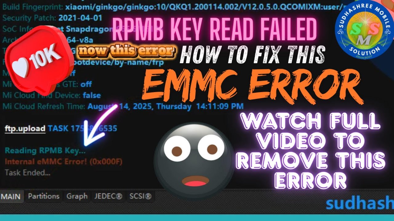 EMMC RPMB Read Failed? Fix Internal eMMC Error on F64 Box (100% Working)