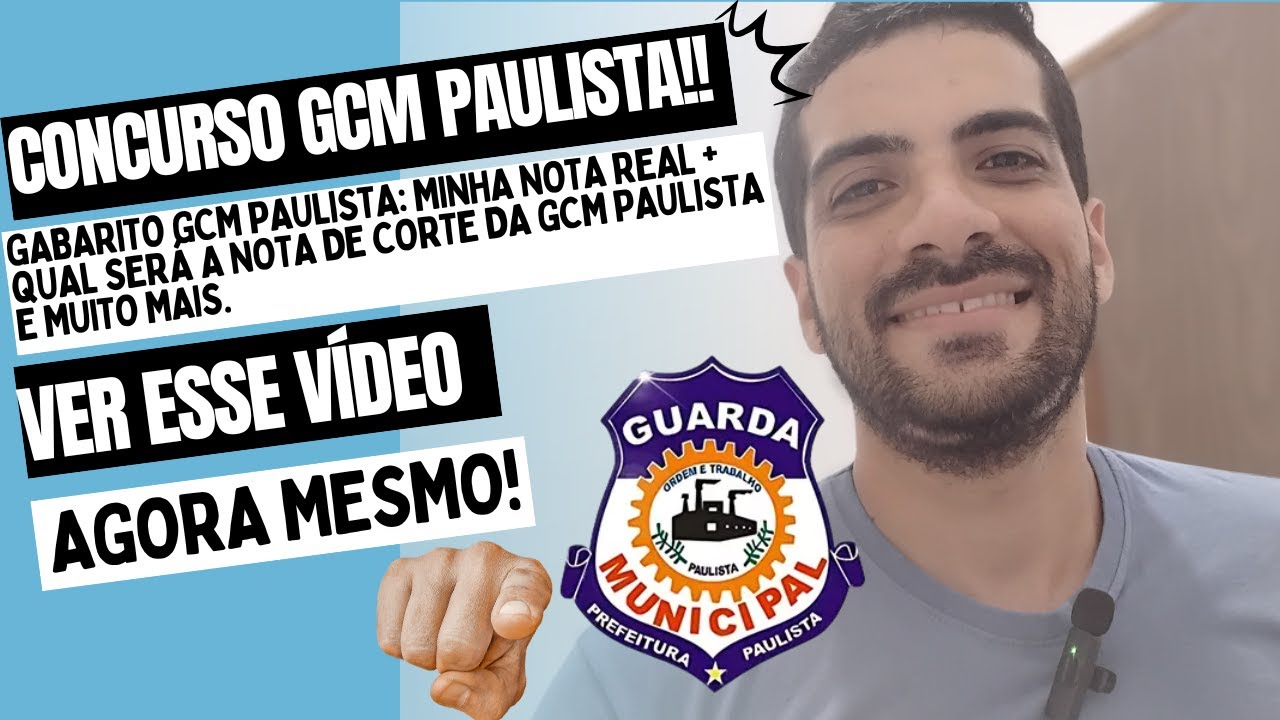 FUI BEM (OU MAL?) na GCM Paulista: Meu resultado e os próximos passos.