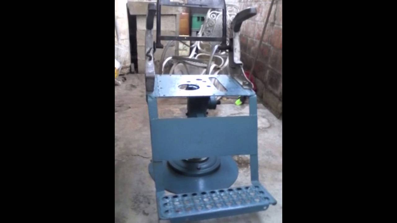 Elaboración ingeniosa de un sillón de barbero