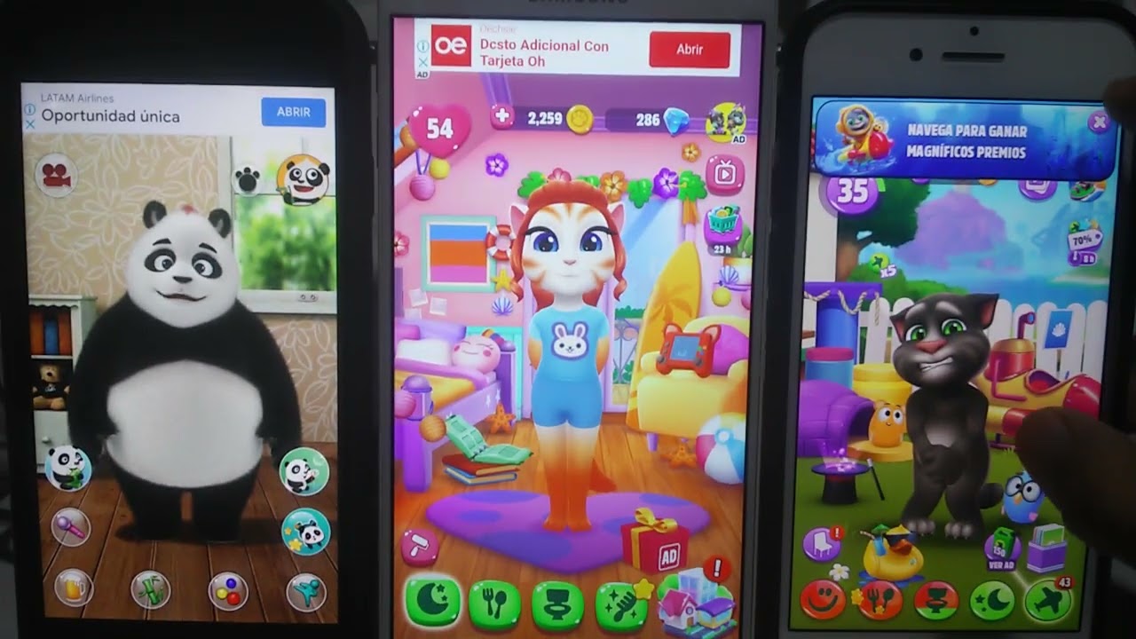 Talking Paul Echo VS My Talking Angela 2 Echo VS My Talking Tom 2 Echo 500