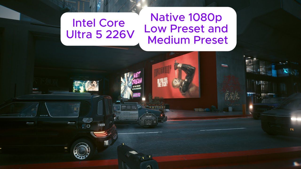 Cyberpunk 2077 Native 1080p on Intel Core ULTRA 5 226V | Acer Swift 14