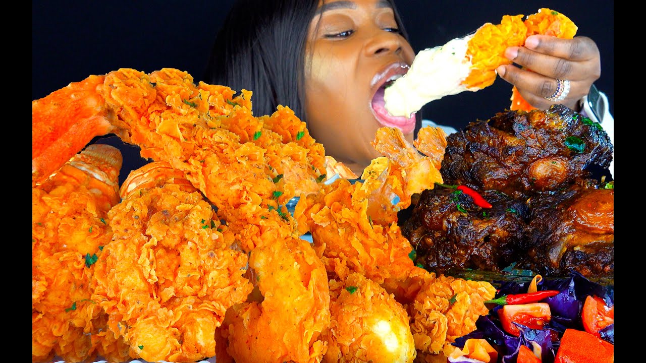 KING CRAB SEAFOOD BOIL MUKBANG | CHEESE ALFREDO SAUCE | SEAFOOD MUKBANG | ASMR EATING | MUKBANG