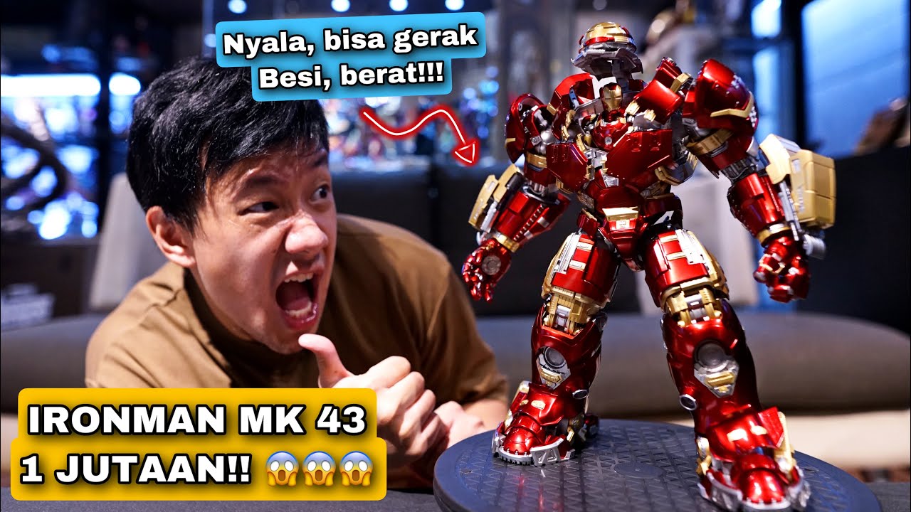 KABAR BAIK UTK YANG MAU PUNYA HULKBUSTER MURAH! UNBOXING MARK 43 SET HULKBUSTER by THREEZERO!!