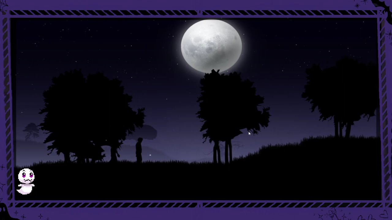 A walk in this dark moonlit night~