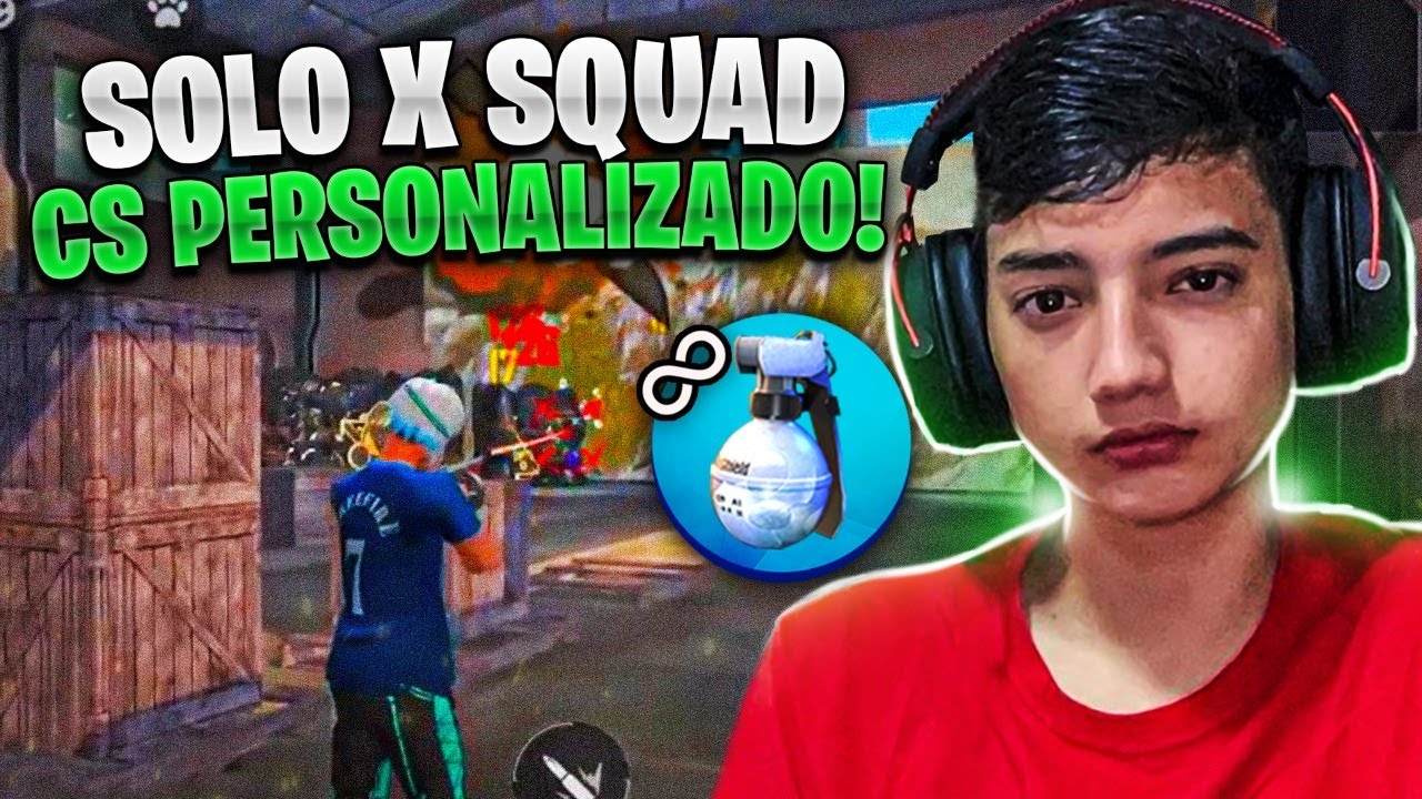 SOLO CONTRA SQUAD NO MODO CONTRA SQUAD GEL INFINITO - STELUTO FREE FIRE