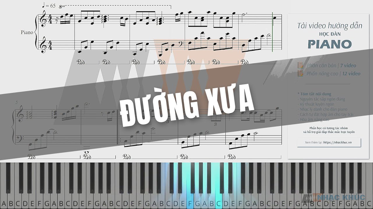 ĐƯỜNG XƯA | piano #sheetmusic