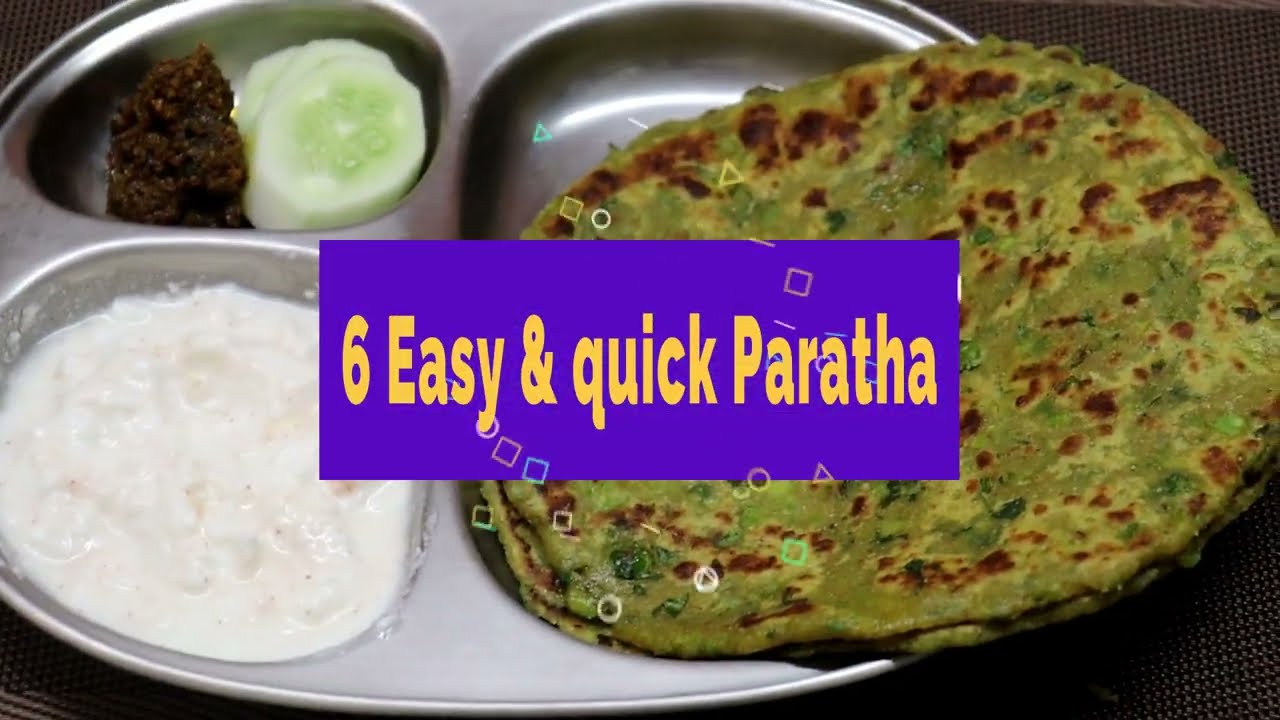 6 Days 6 Parathas! 🍱 Healthy Lunch Box Recipes for Kids & Husband (Ready in 15 Mins)
