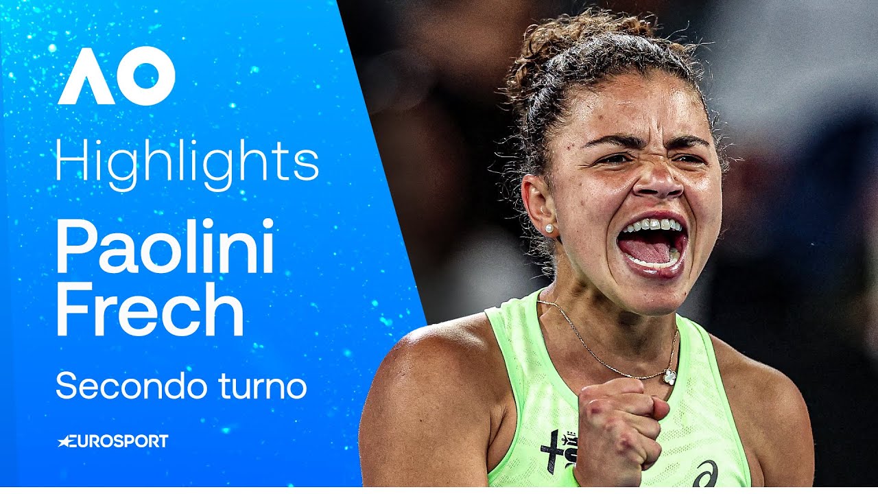 PAOLINI batte la polacca Frech e la PIOGGIA | HIGHLIGHTS | AUSTRALIAN OPEN 2026