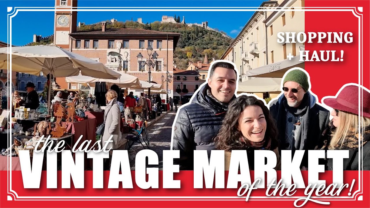 GREAT FINDS at this WINTER VINTAGE MARKET in ITALY | Flea market in Marostica