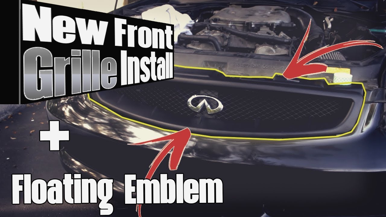 NEW Front Gialla Grille install + Floating Infiniti Emblem - Infiniti G35 Coupe