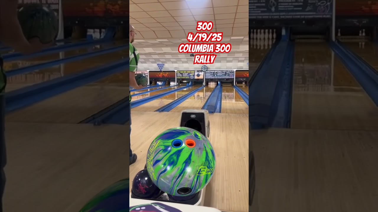 300 game with the Columbia300 Rally. #bowling #300game #columbia300 #brandsofbrunswick #bowlervibes