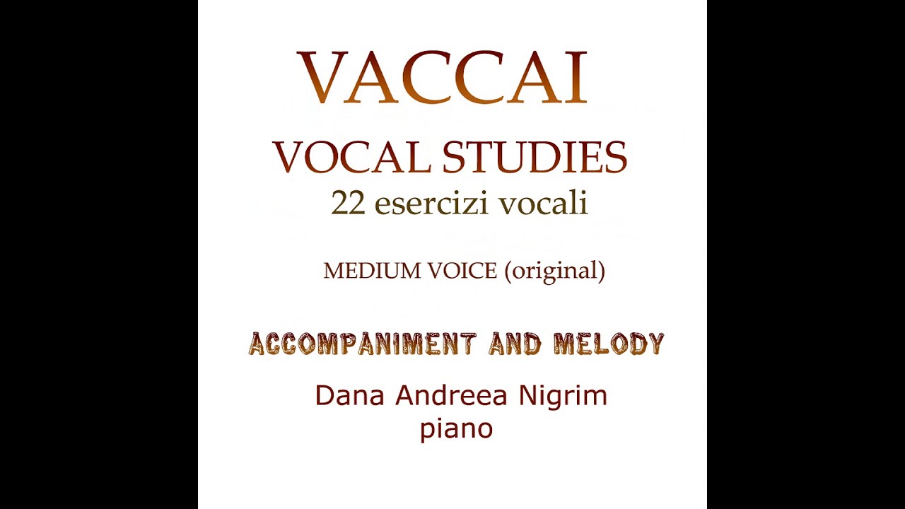 Vaccai Metodo pratico di canto italiano - Lesson VIII Acciaccatura Benchè di senso privo (12)