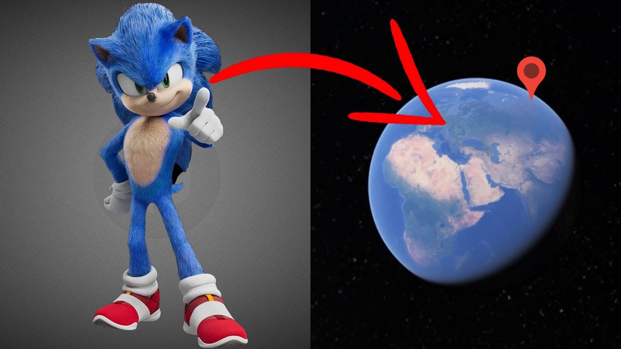 OMG! Found Real Sonic The Hedgehog on Google Earth!