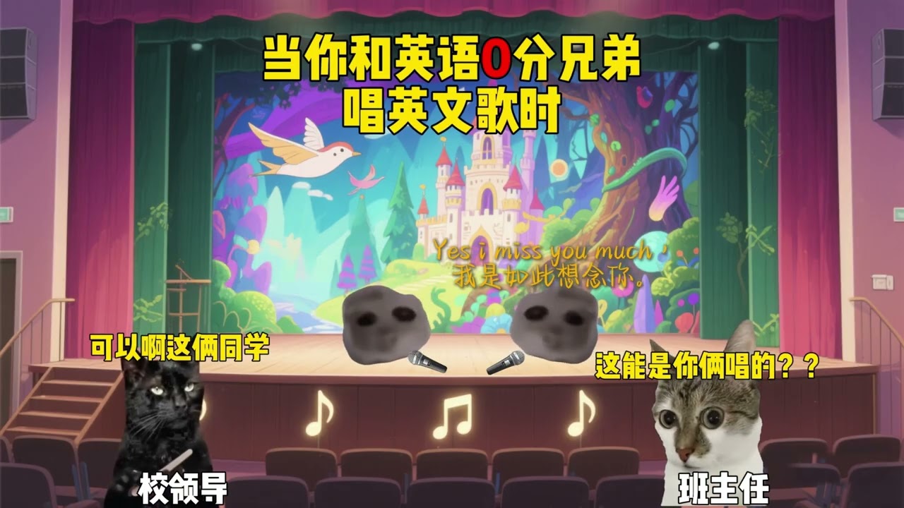 当你和英语0分唱英文歌时 #猫meme #猫meme小剧场 #猫meme剧场 #内容过于真实  #搞笑