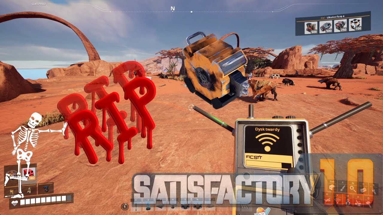 SATISFACTORY 1.0 #44: Poszukiwanie Dysków i 2x RIP! 