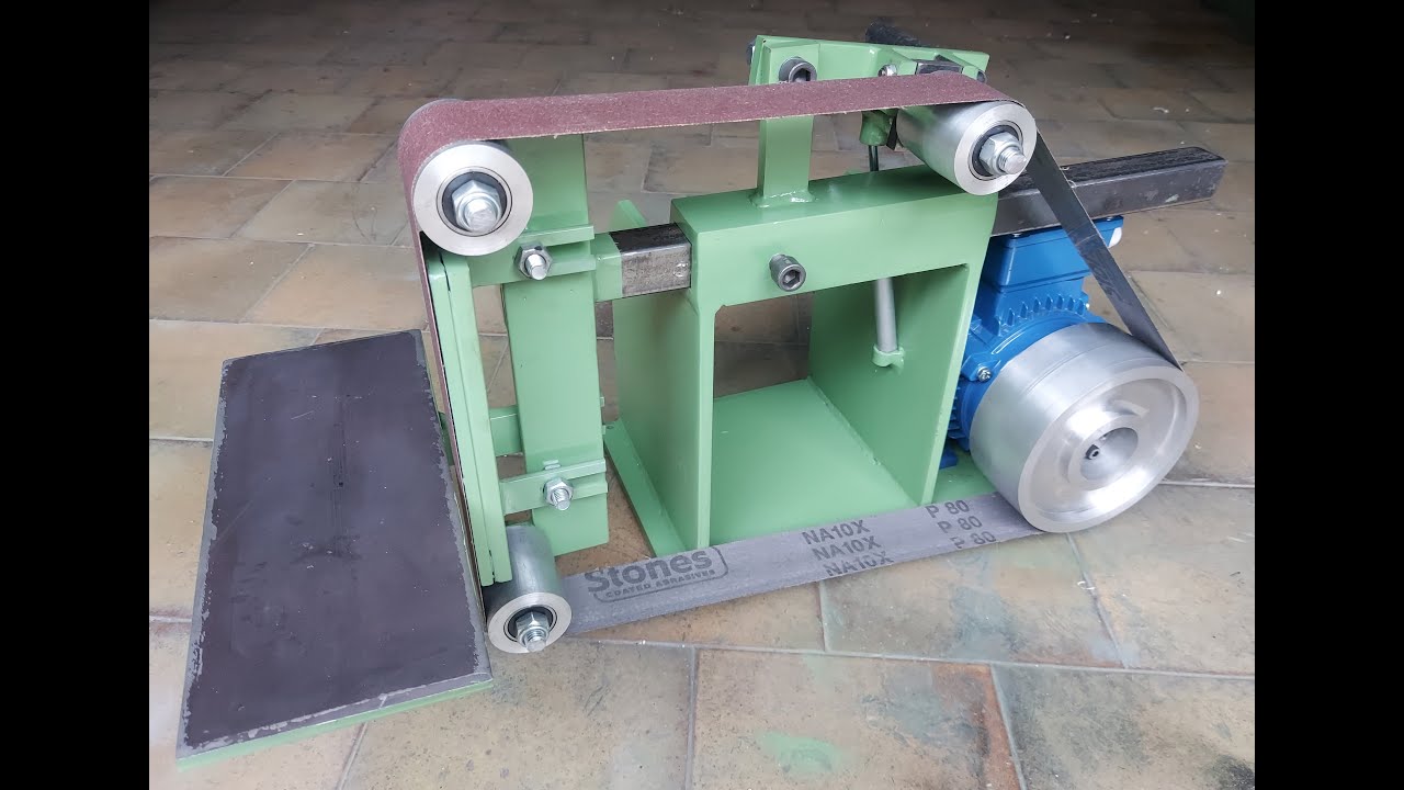 BELT GRINDER HOME MADE   DIY LEVIGATRICE A NASTRO   KNIFE MAKING