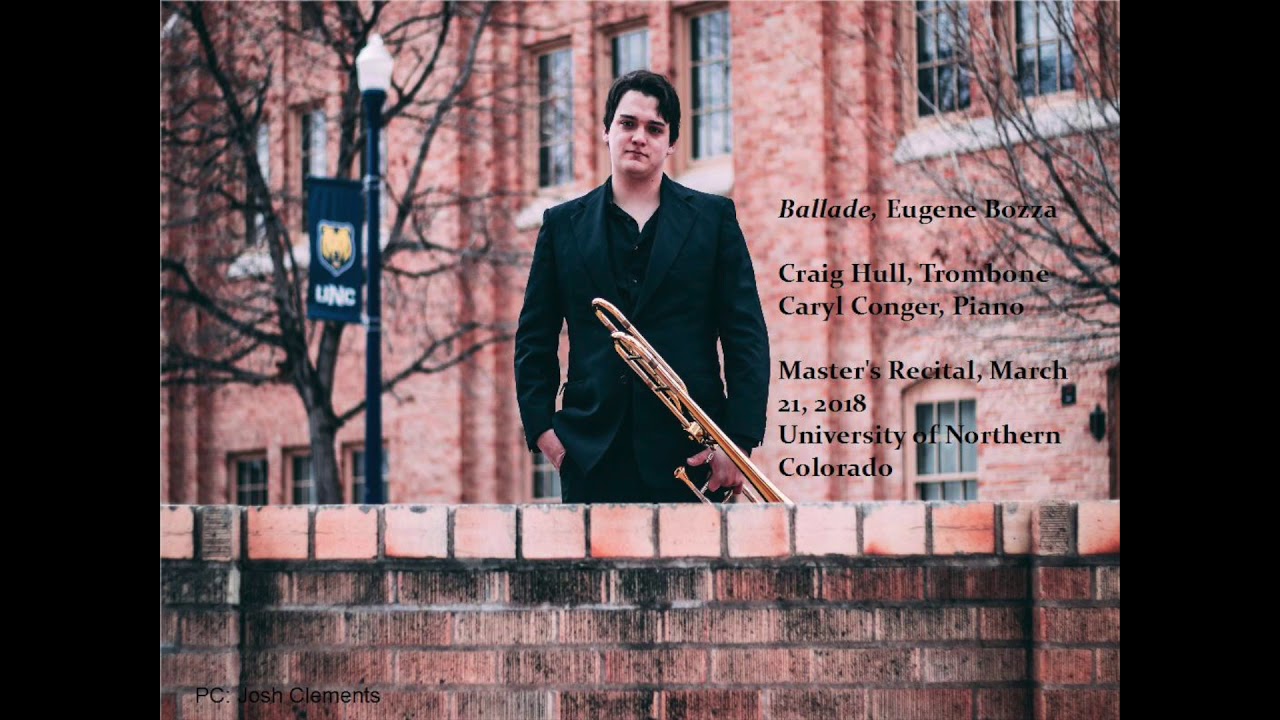 Eugene Bozza, Ballade for Trombone and Piano