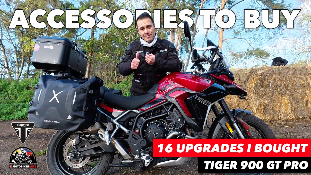 16 аксессуаров, которые я купил для своего мотоцикла Triumph Tiger 900 GT Pro 2024 года выпуска.