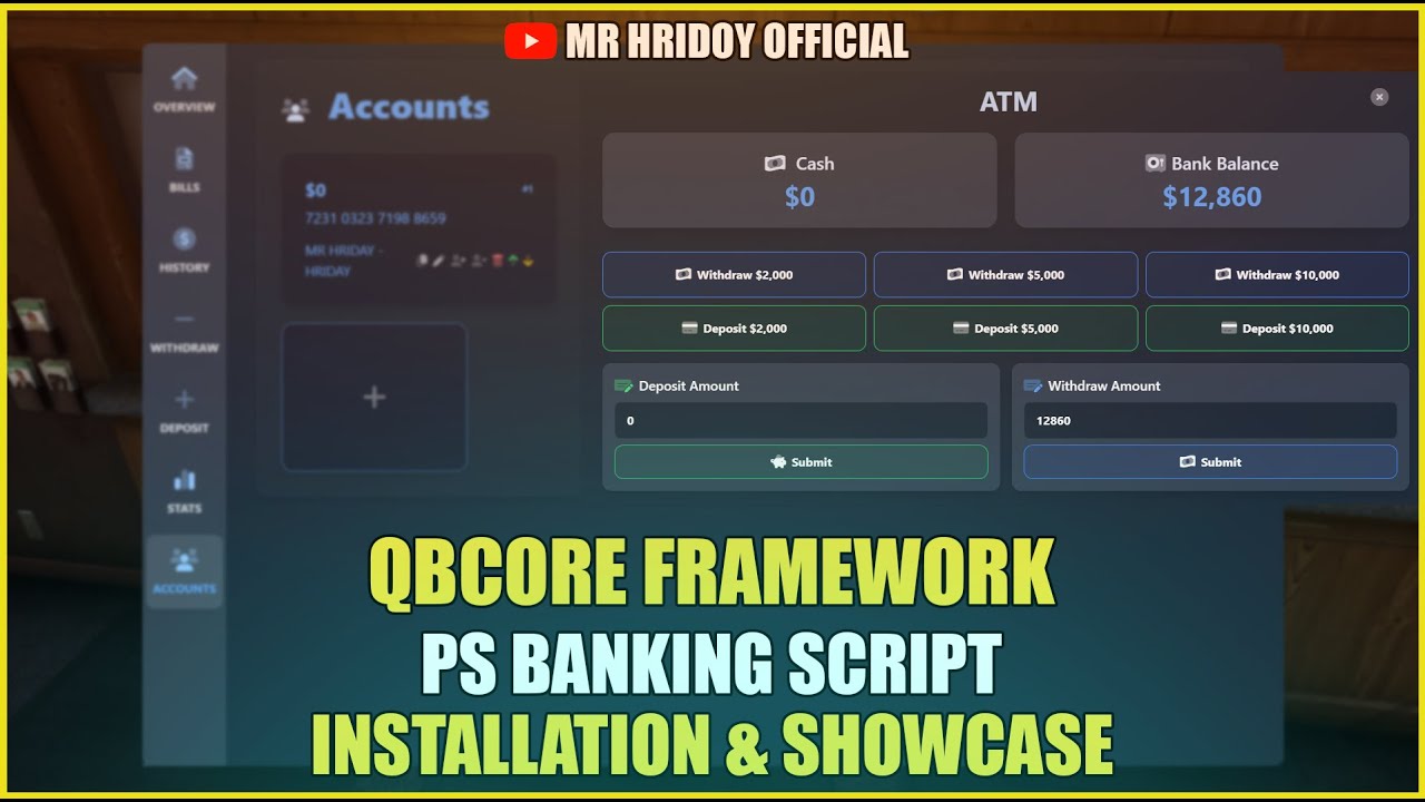 [QBCore / ESX] PS Banking Script | Fivem Free Script | Installation & Showcase 2024