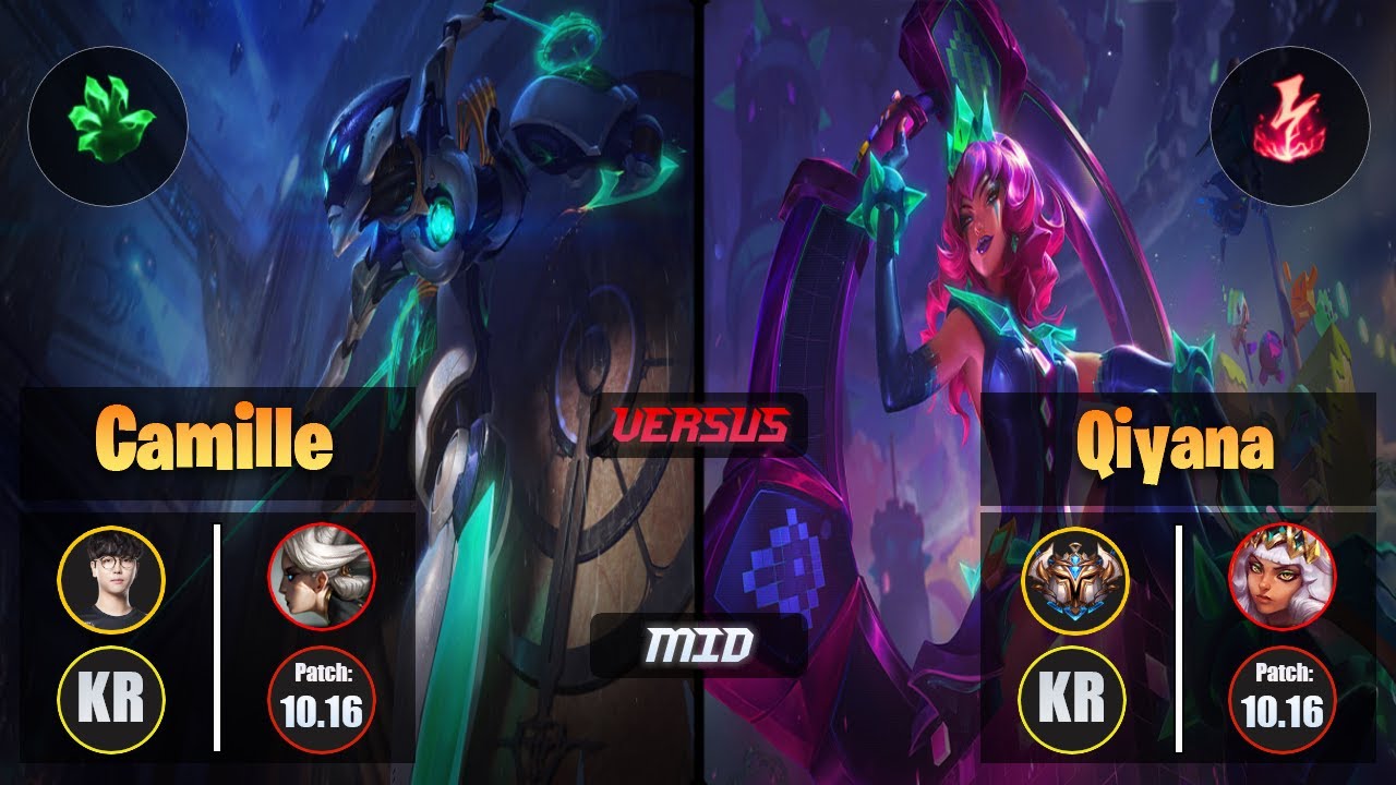 Roach CAMILLE (Mid) [Grasp of the Undying] VS QIYANA - Challenger KR Patch 10.16
