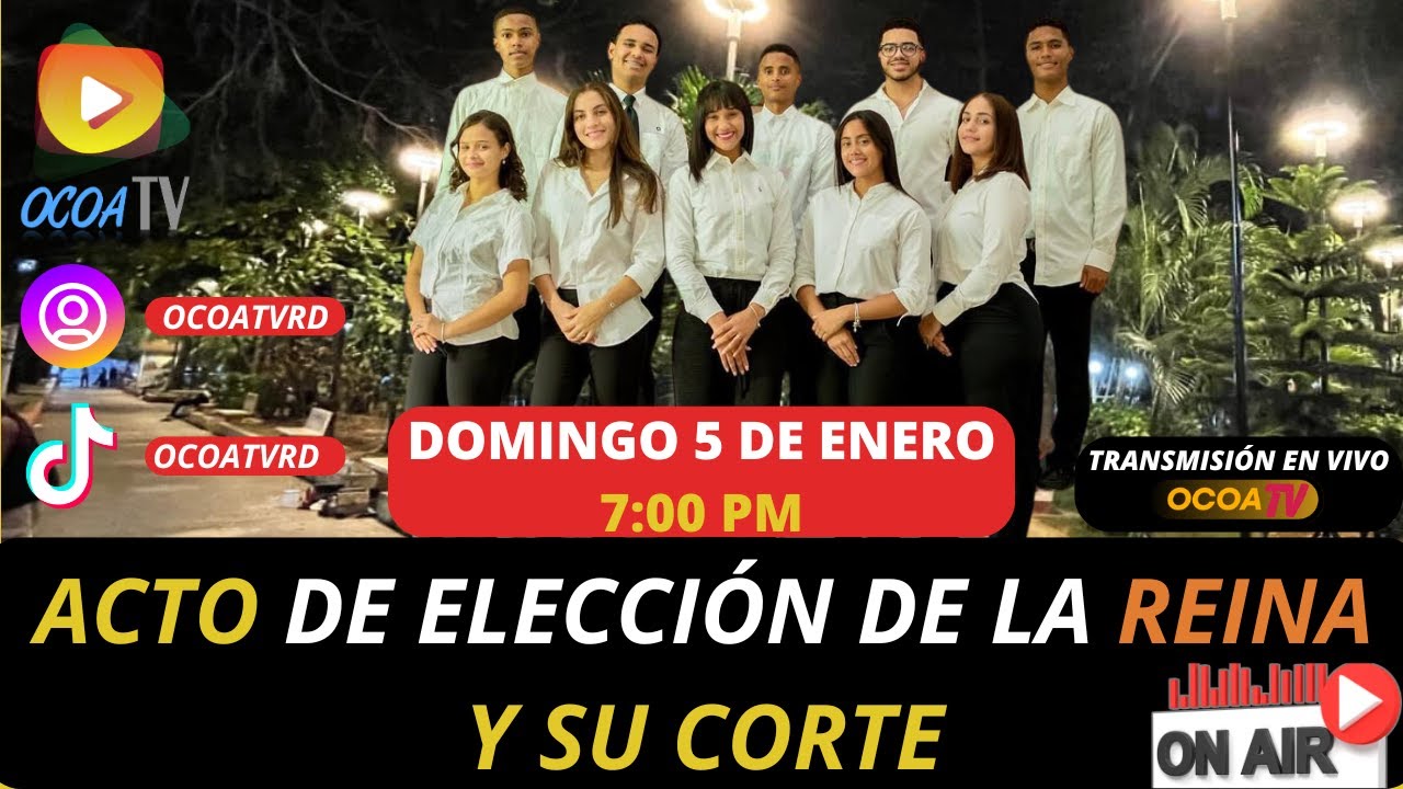 ACTO DE ELECCIÓN DE LA REINA Y SU CORTE 2025, FIESTAS PATRONALES SAN JOSE DE OCOA