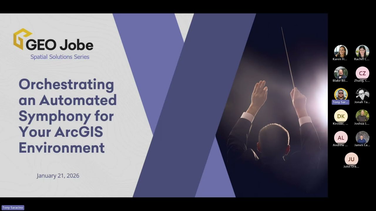 Orchestrating an Automated Symphony for Your ArcGIS Environment | GEO Jobe Webinar