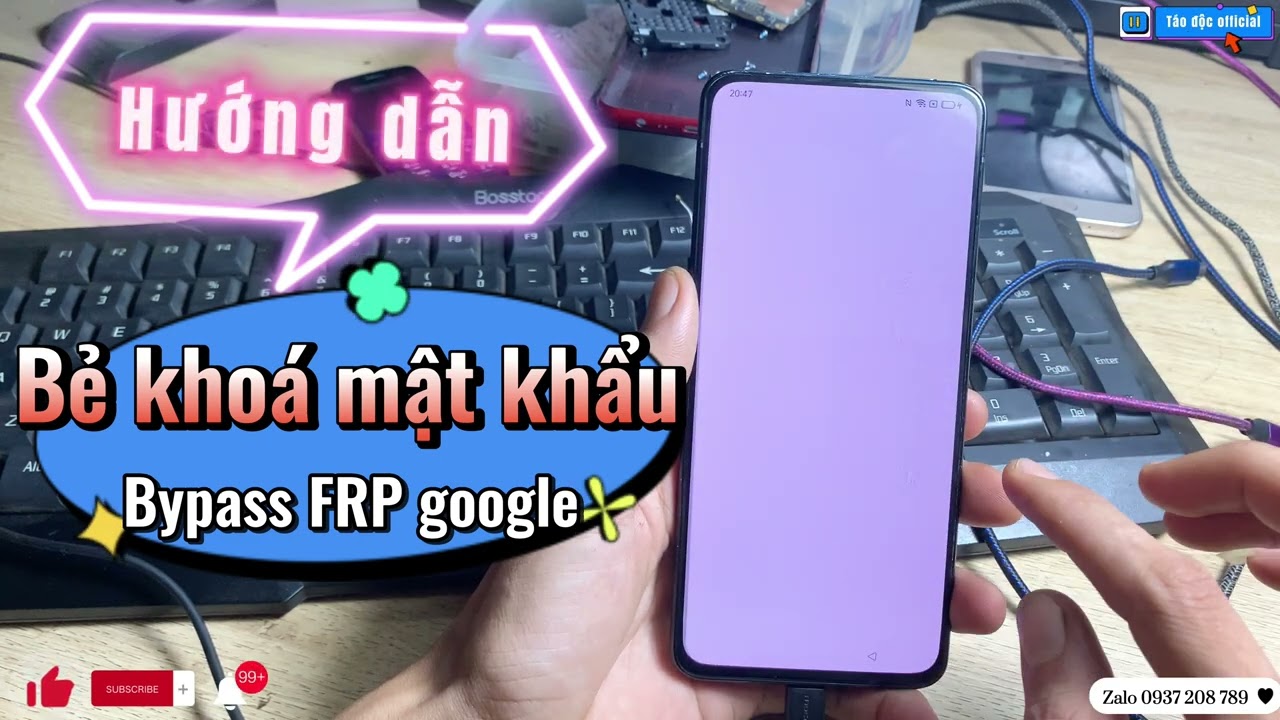 Hướng dẫn bẻ khoá bypass tài khoản google oppo reno 2