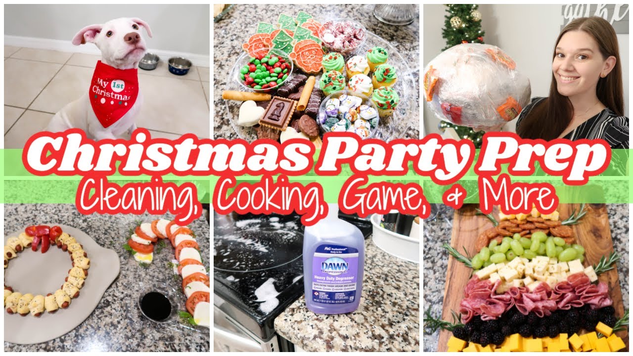 CHRISTMAS PARTY PREP | CLEANING, COOKING, AND MORE | Holiday Homemaking
