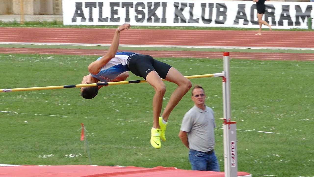 Marko &Scaron;uković (BIH) High Jump 210 cm 1st Place Agram Meeting Zagreb 2023