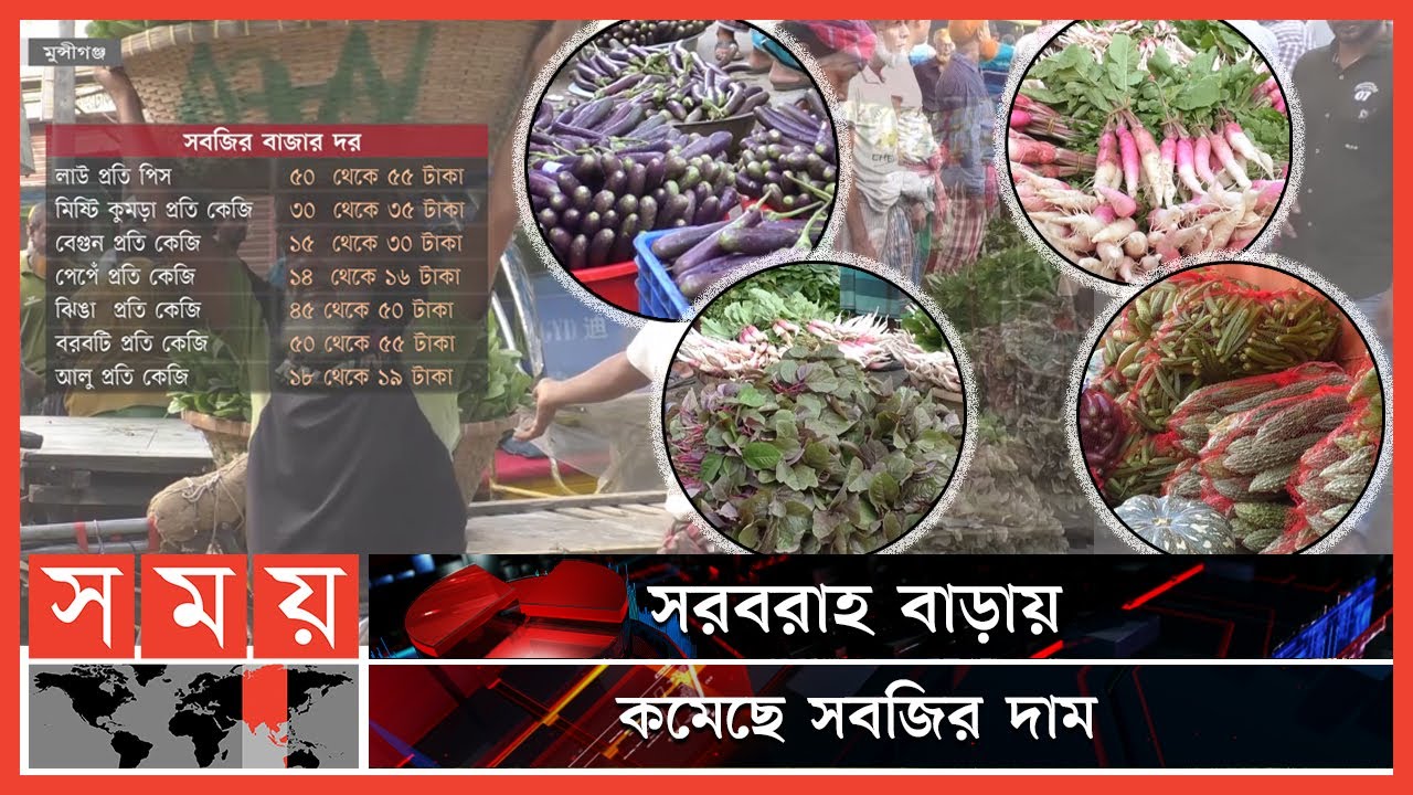 শরতের সবজিতে ভরপুর মুন্সীগঞ্জের ধলাগাঁও হাট | Vegetable Market | Dhalagaon Bazar | Munshiganj News