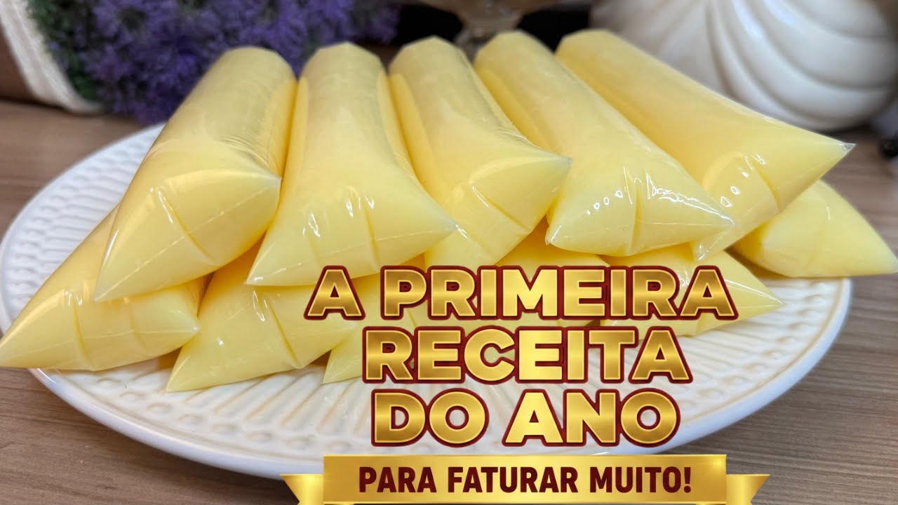 GELADINHO DE ABACAXI COM COCO: A Primeira Receita do Ano para Faturar Muito! 🍍🥥