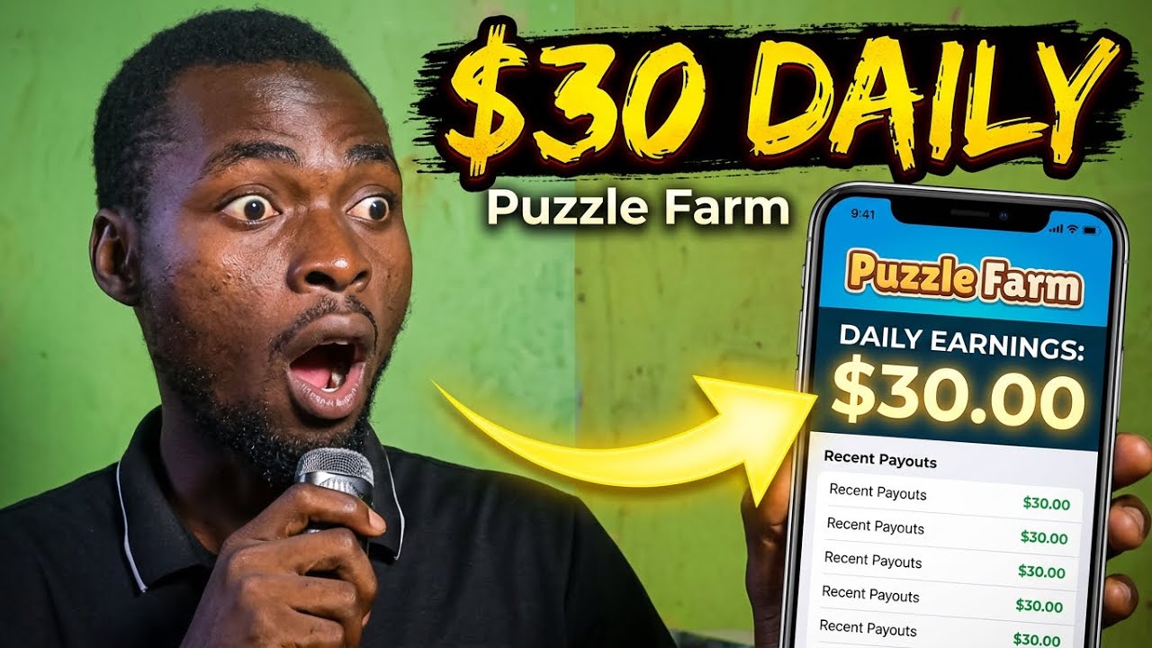 Earn $3&ndash;$30 Daily on Puzzle Farm | Make Money Playing Puzzle Games (2026 Guide)